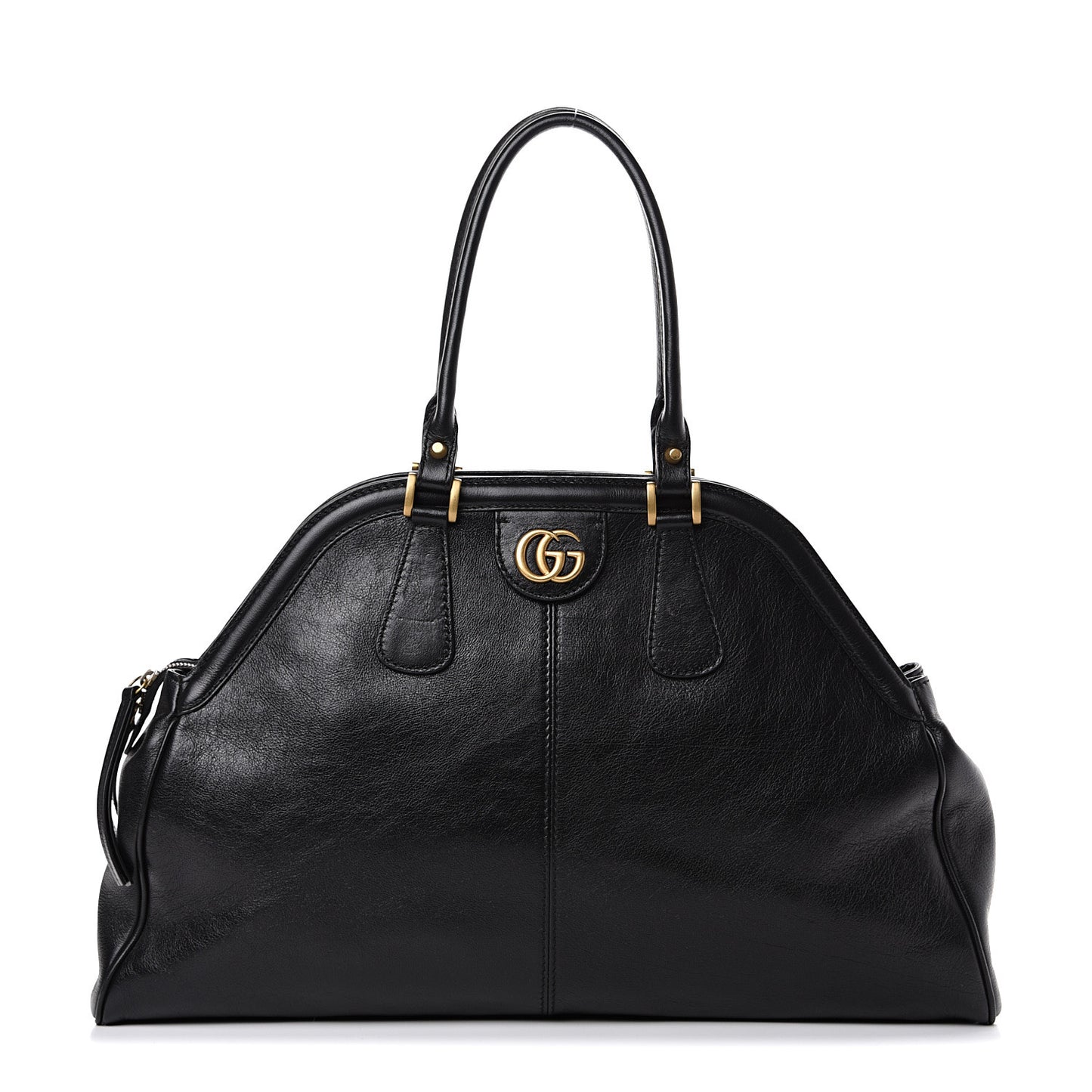 Calfskin Large Re(Belle) Top Handle Bag Black