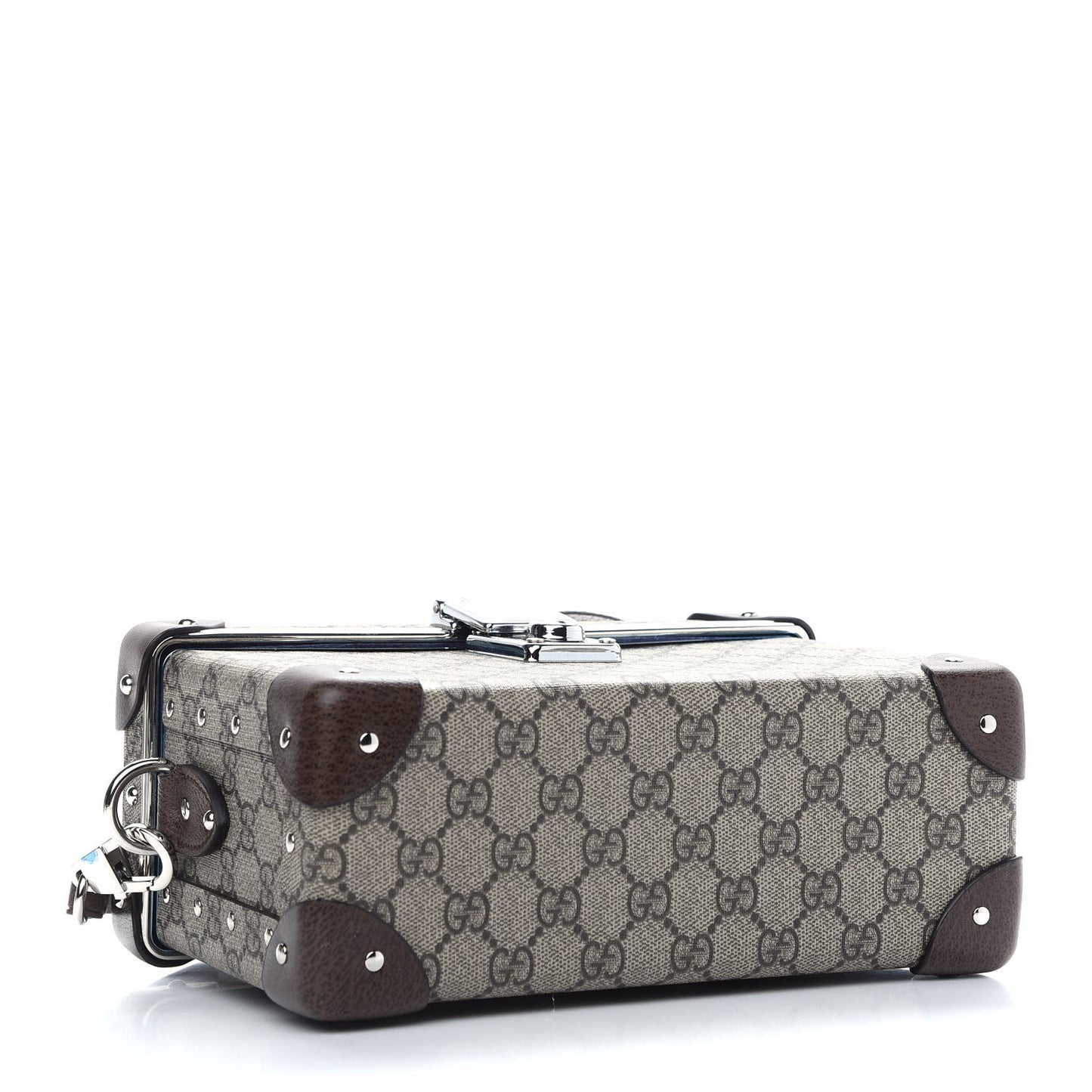 GG Supreme Monogram Globe-Trotter Beauty Case Brown
