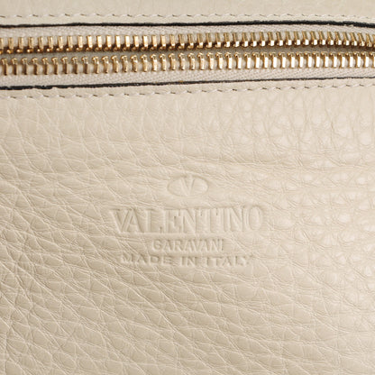 Valentino Garavani Grained Calfskin Medium Rockstud Tote Ivory 6 of 8