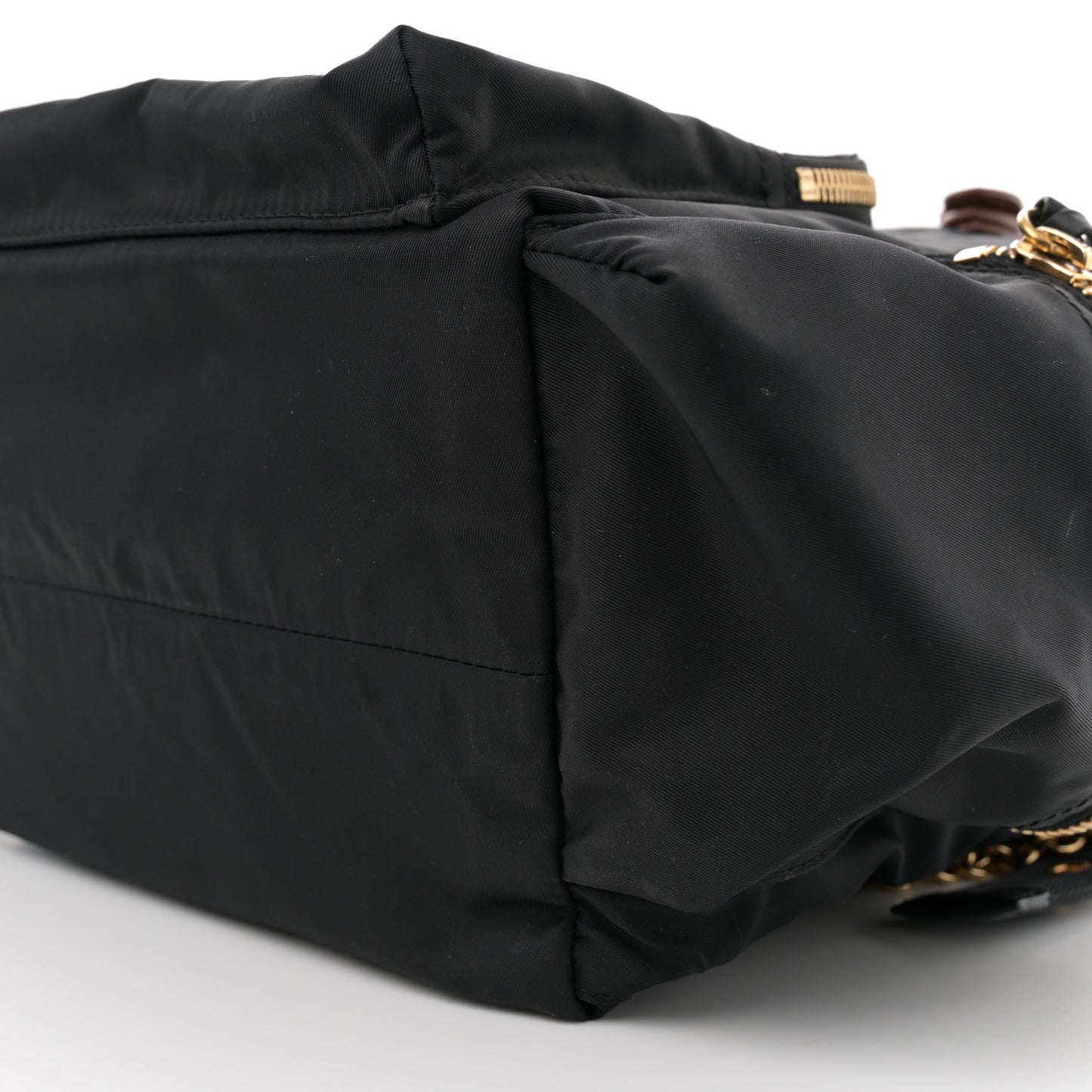 Nylon Large Rucksack Backpack Black