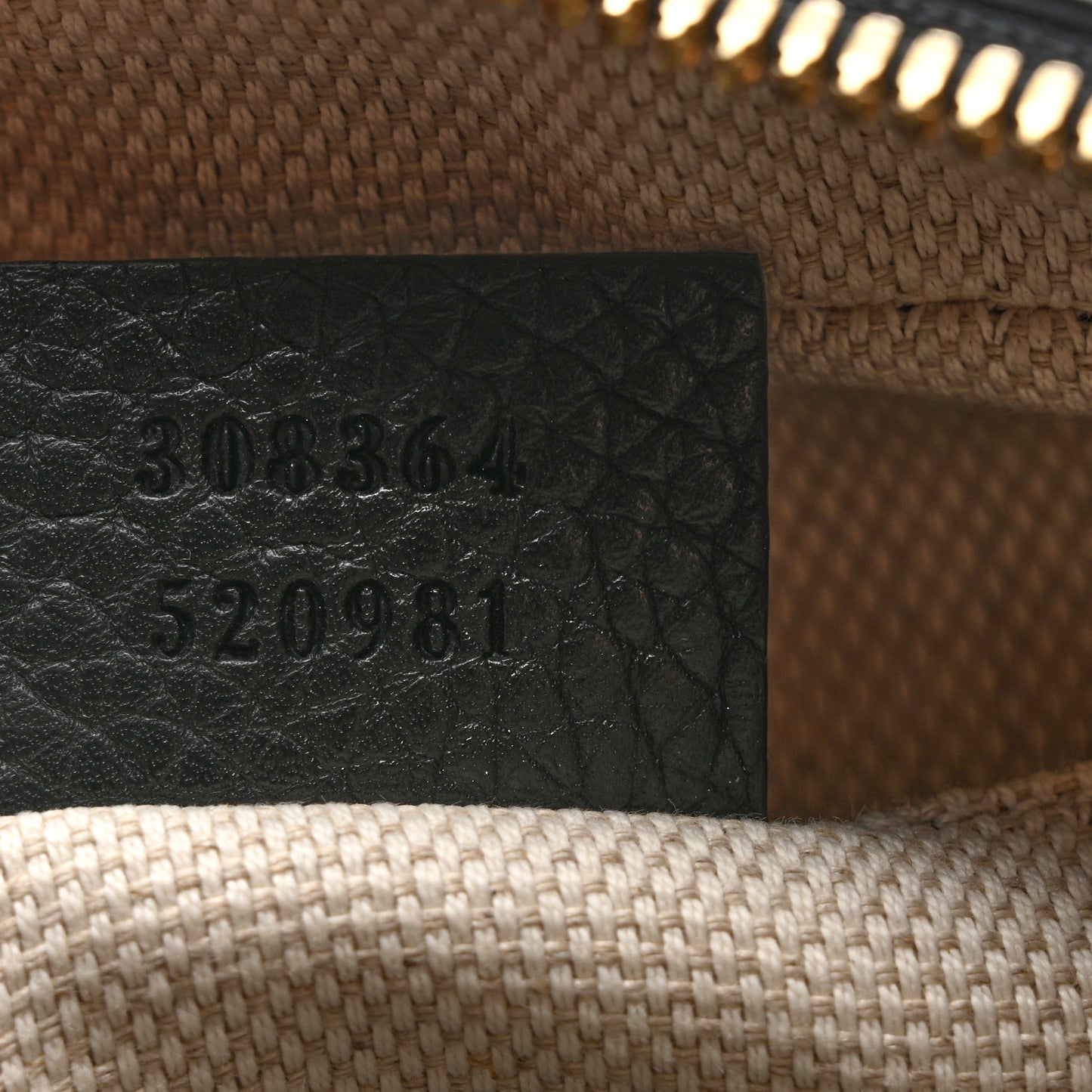 Pebbled Calfskin Small Soho Disco Bag Black