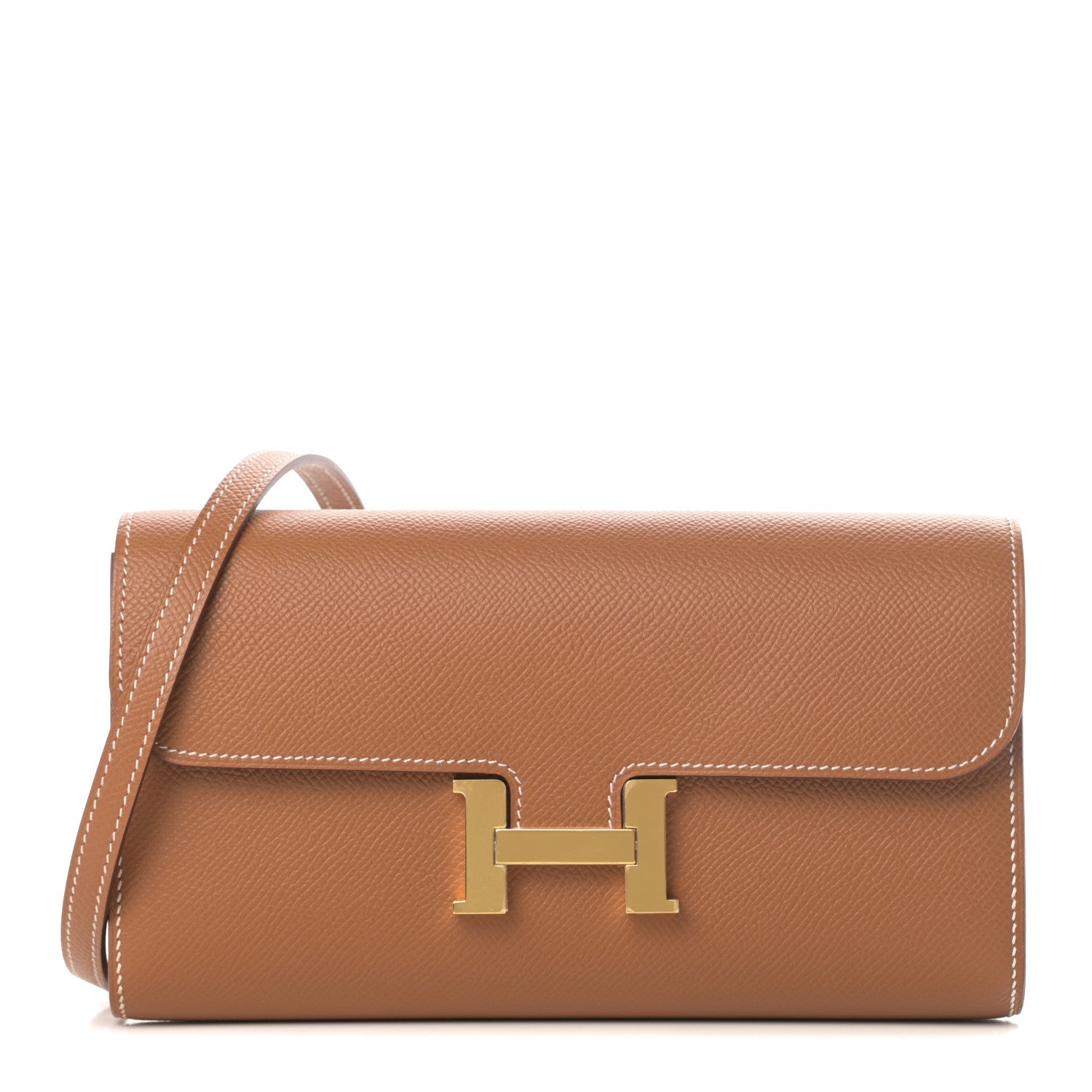 Hermes Epsom Constance Long Wallet To Go Gold 1 of 11