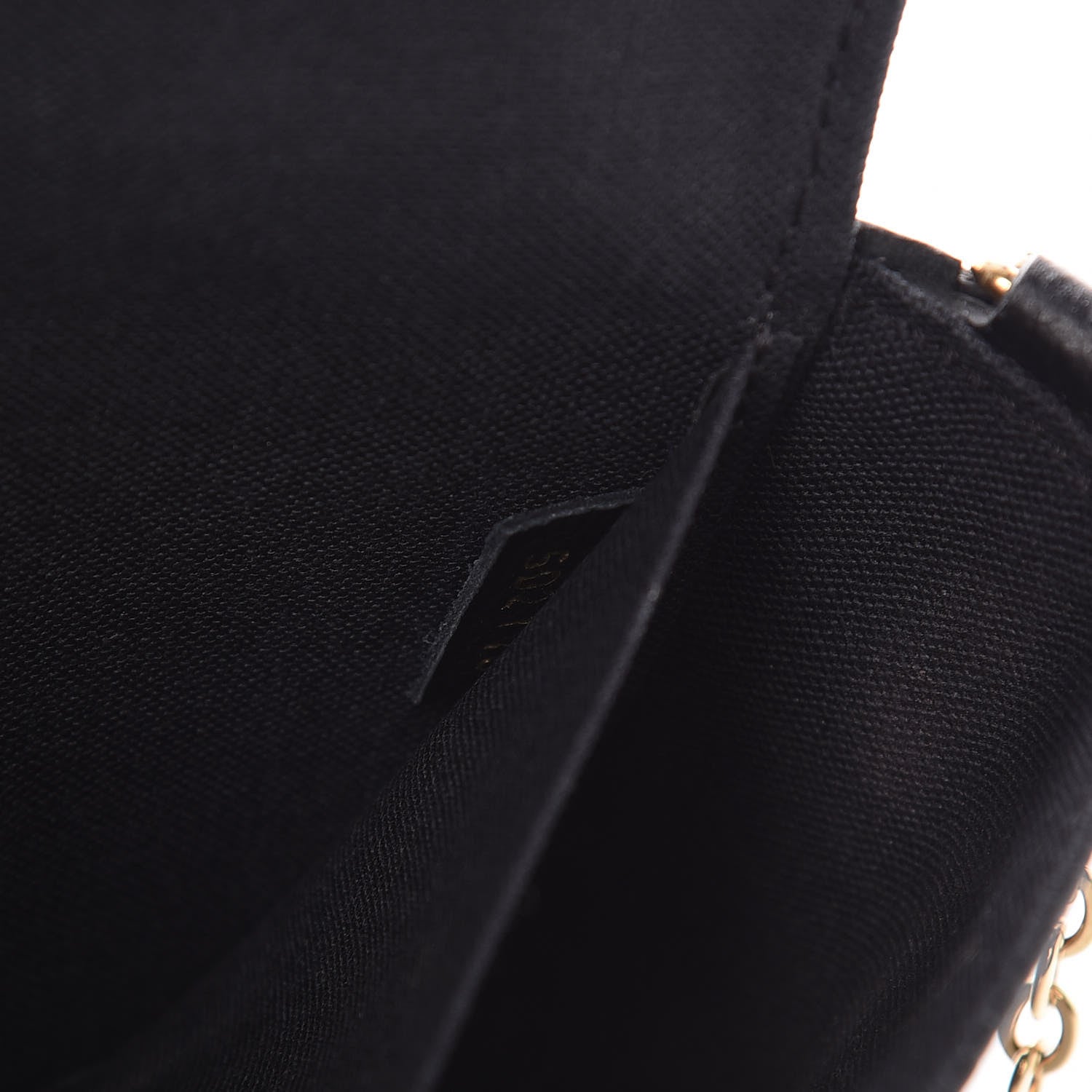 Louis Vuitton Empreinte Pochette Felicie Chain Wallet Black 10 of 12