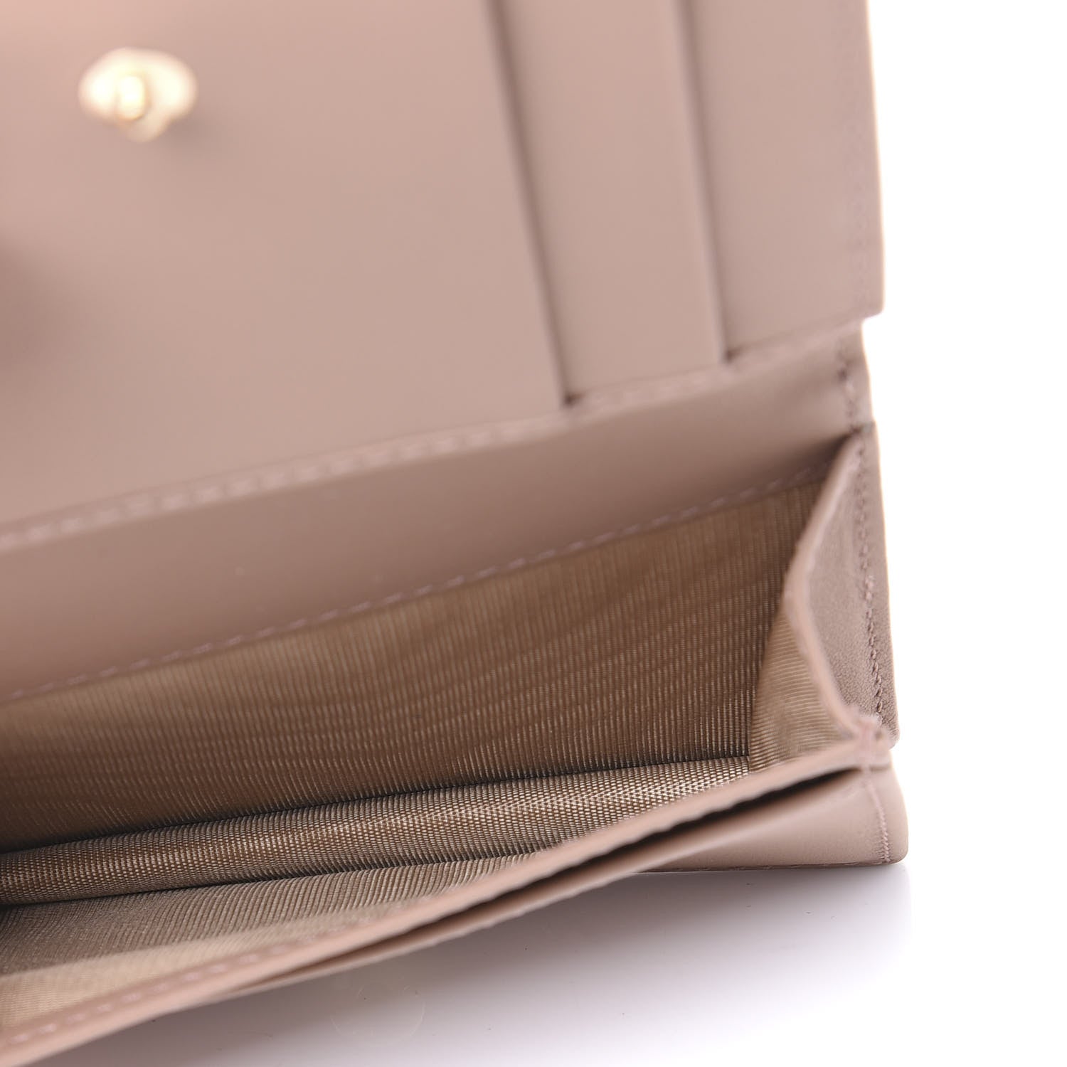 Christian Dior Ultra Matte Calfskin Cannage Small Lady Dior Flap Card Holder Beige 7 of 10