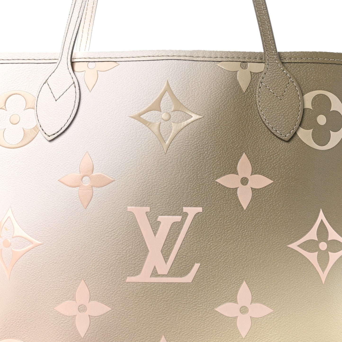 Monogram Giant Spring In The City Neverfull MM Sunset Kaki