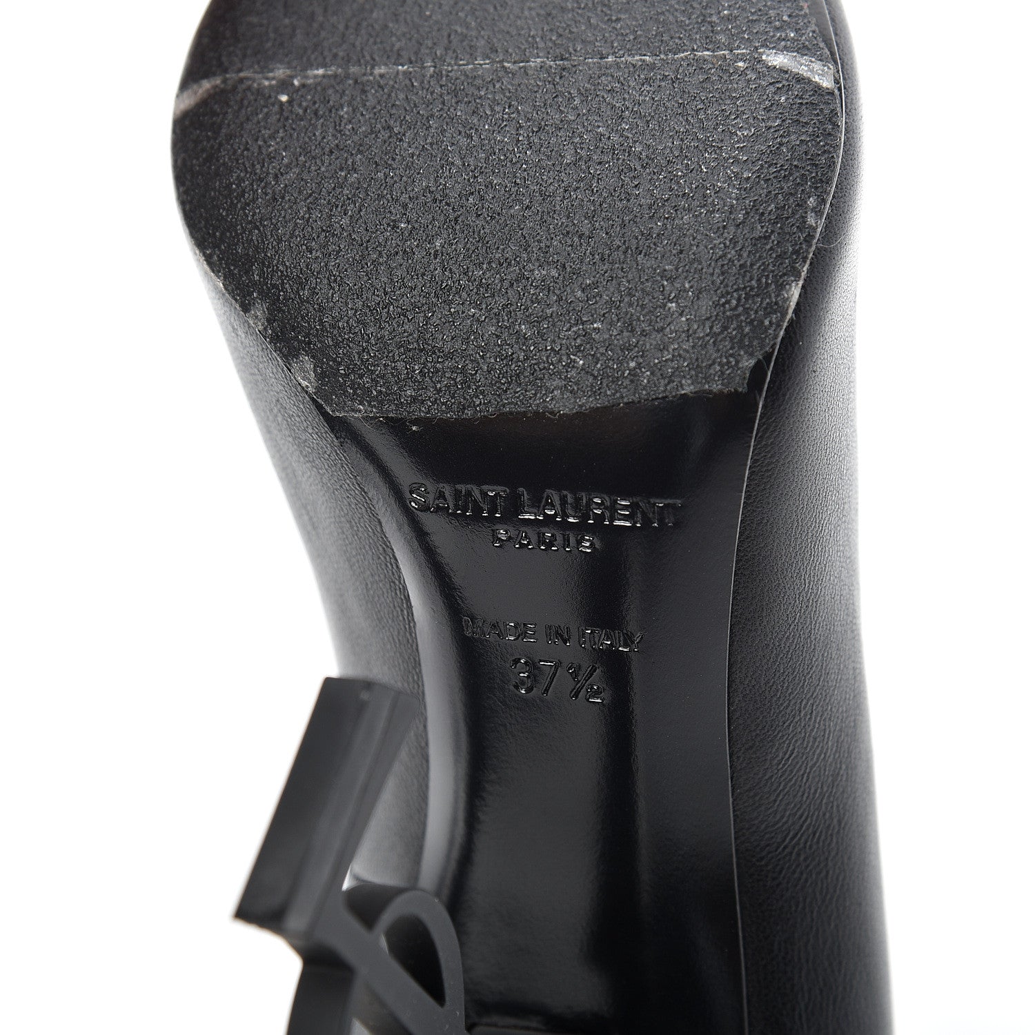 Saint Laurent Calfskin Opyum 110 Pumps 37.5 Black 7 of 10