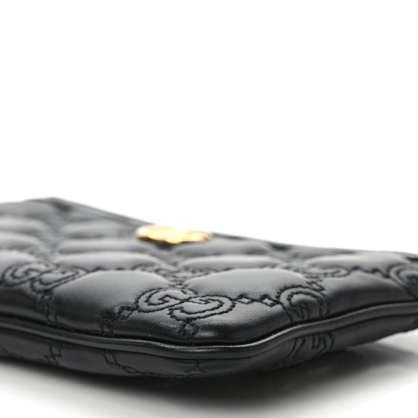 Calfskin GG Matelasse Utility Belt Bag 110 44 Black