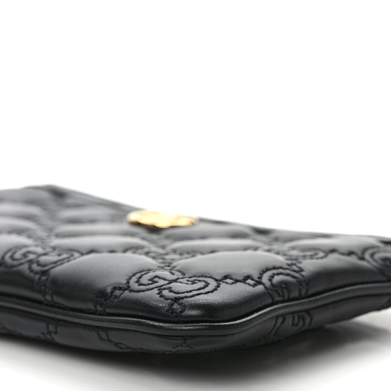 Gucci Calfskin GG Matelasse Utility Belt Bag 110 44 Black 9 of 9
