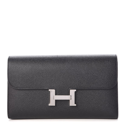 Hermes Epsom Constance Long Wallet Black 1 of 16