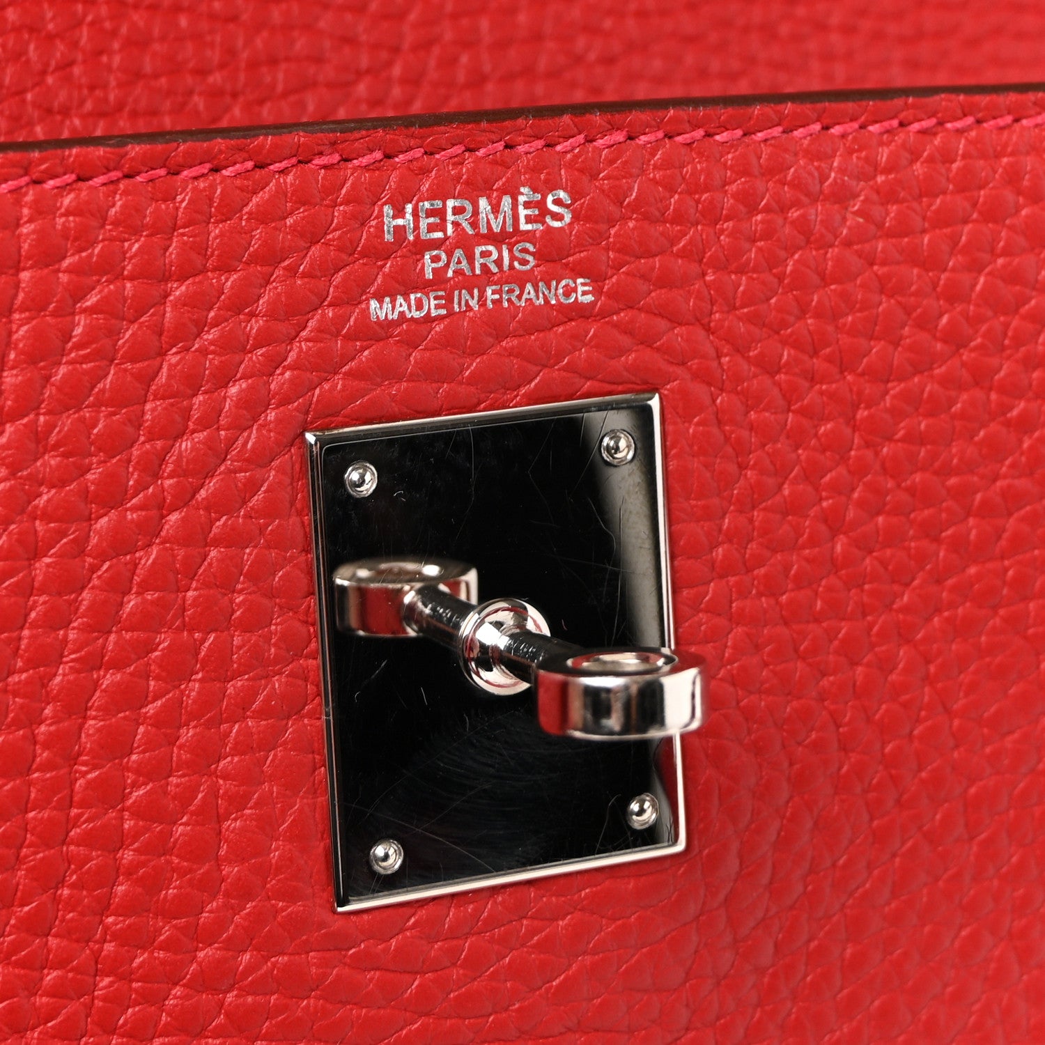 Hermes Togo Kelly Retourne 32 Rouge Casaque 6 of 9