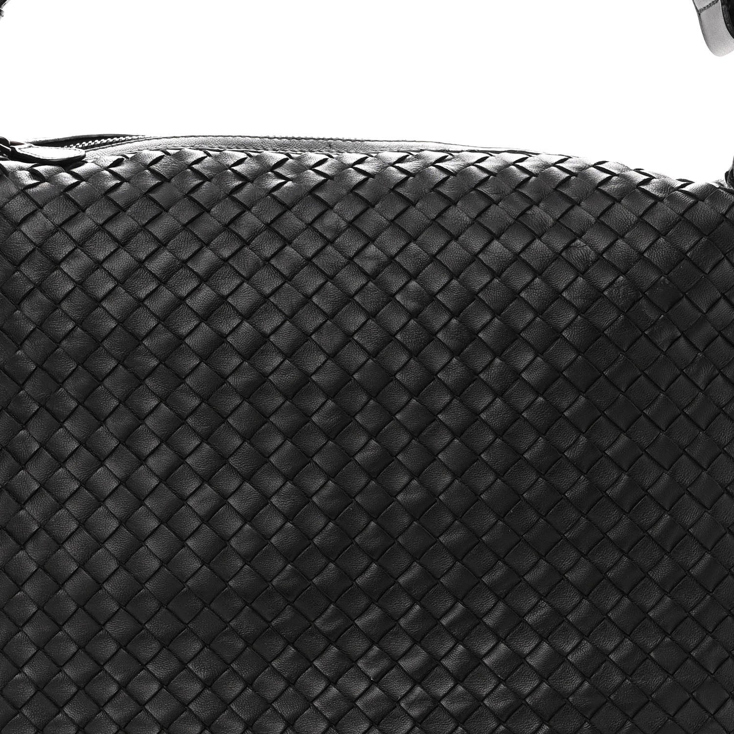 Bottega Veneta Nappa Intrecciato Shoulder Bag Black 6 of 9