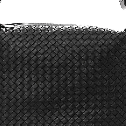 Bottega Veneta Nappa Intrecciato Shoulder Bag Black 6 of 9