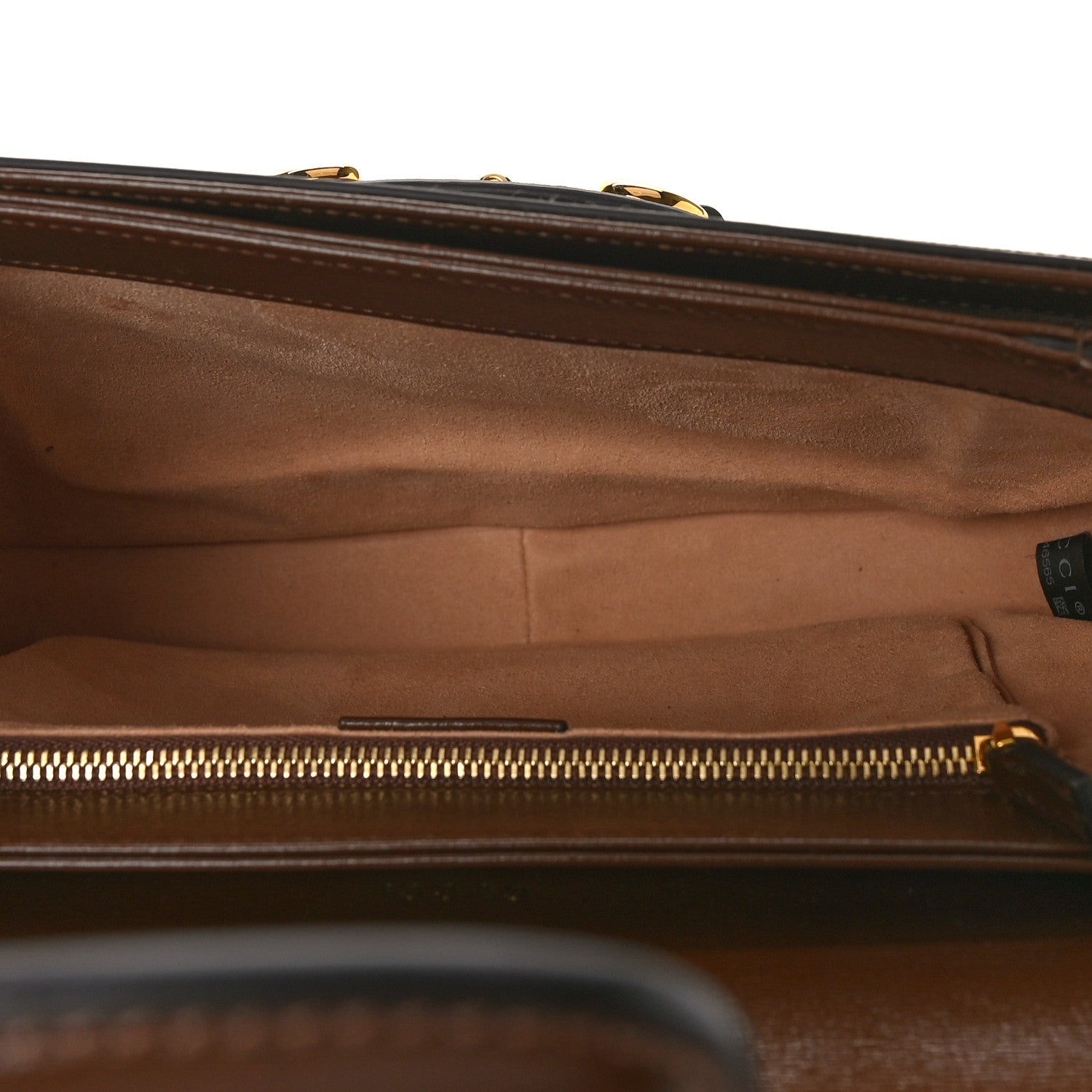 Gucci GG Supreme Monogram Horsebit 1955 Shoulder Bag Beige Brown Sugar 5 of 11