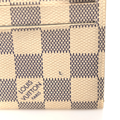 Louis Vuitton Damier Azur Emilie Wallet Rose Ballerine 7 of 8