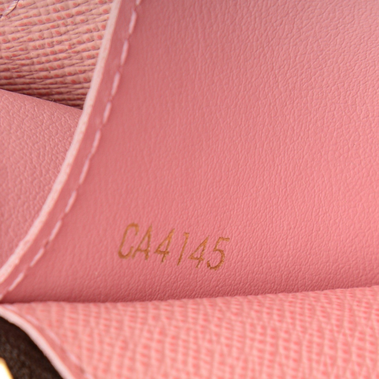 Louis Vuitton Damier Ebene Caissa Wallet Rose Ballerine 7 of 7