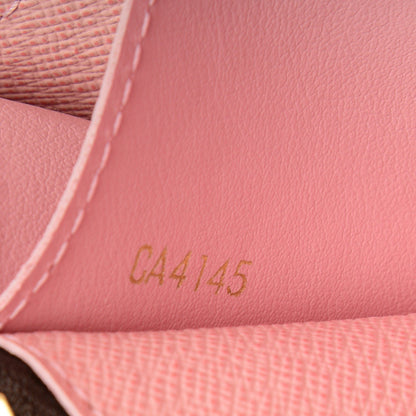 Louis Vuitton Damier Ebene Caissa Wallet Rose Ballerine 7 of 7