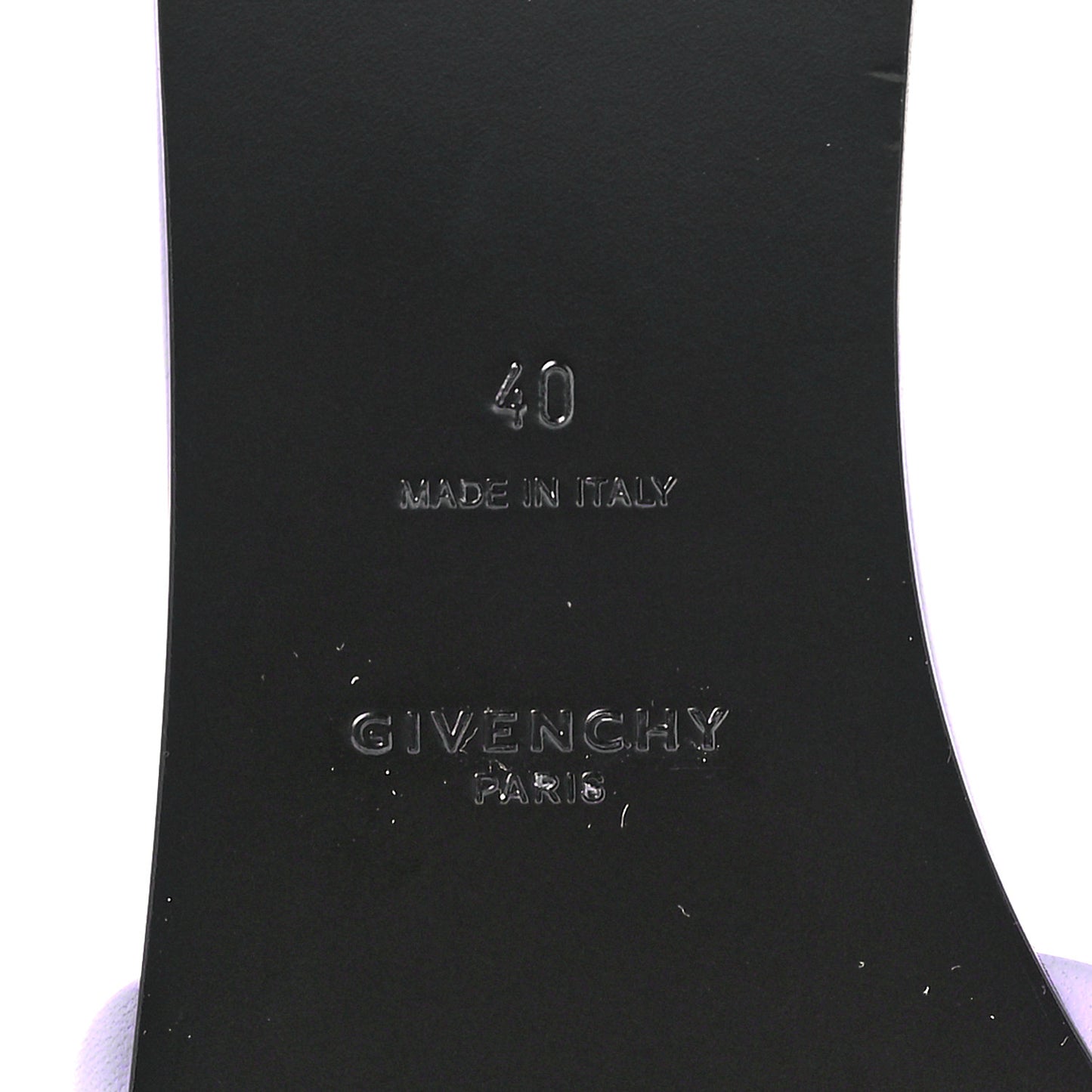 Lambskin 4G Flat Sandals 40 Lilac