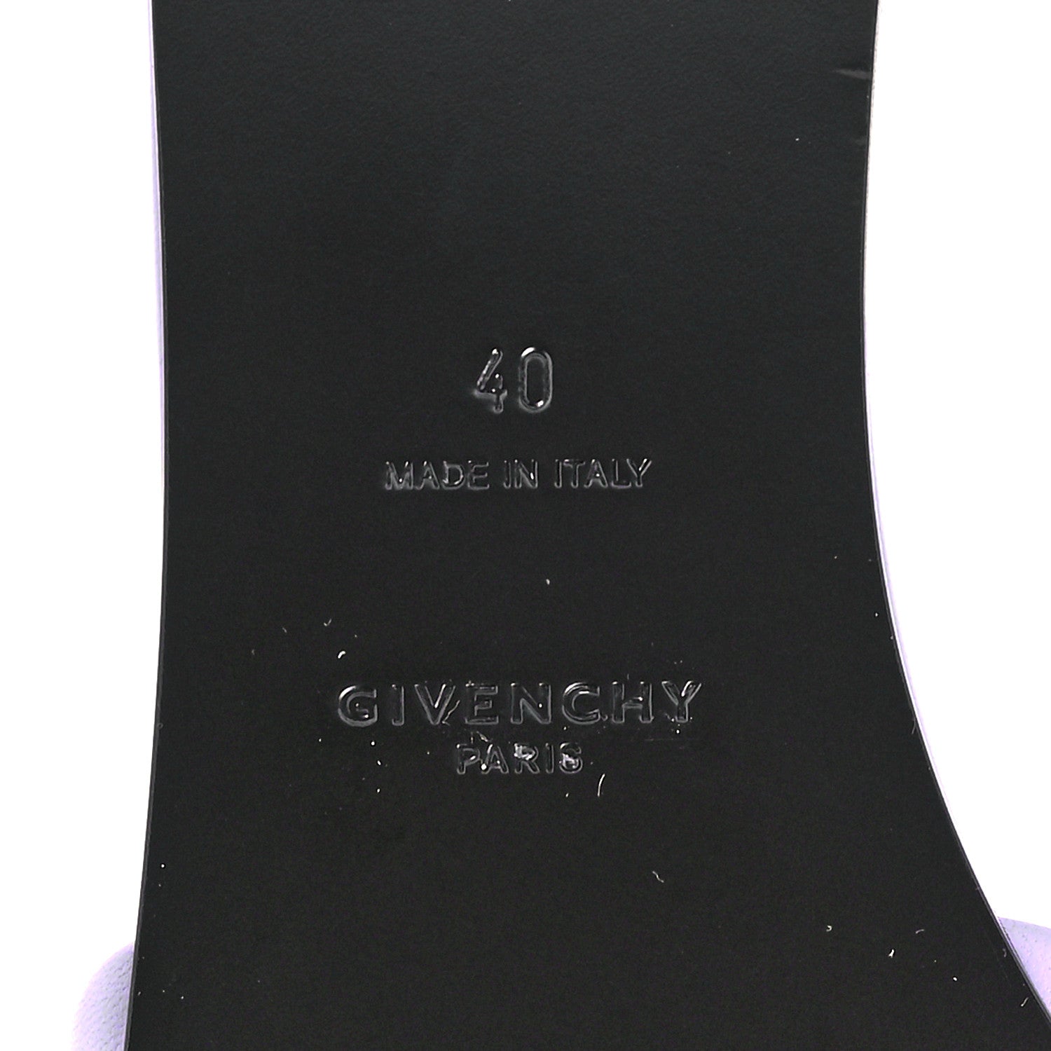 Givenchy Lambskin 4G Flat Sandals 40 Lilac 7 of 9
