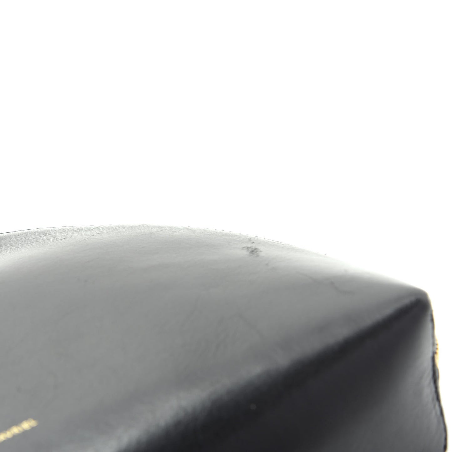 Calfskin Half Moon Clutch Black