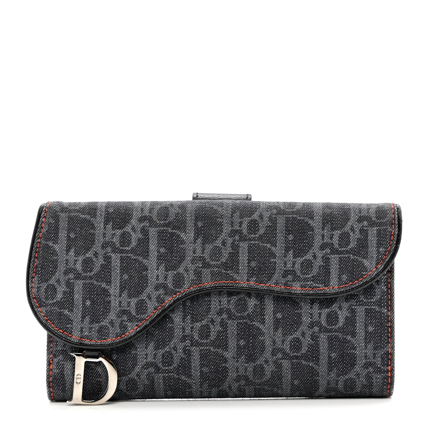 Denim Monogram Saddle Wallet Blue