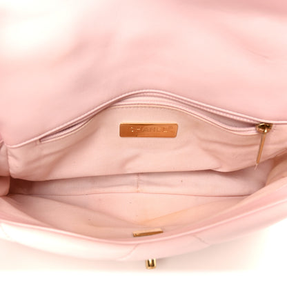 Chanel Lambskin Quilted Medium Chanel 19 Flap Light Pink 5 of 10