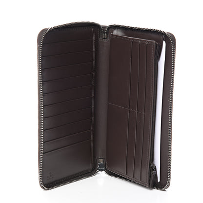 Gucci Guccissima Signature Zip Around Organizer Wallet Chocolate 4 of 7