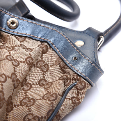 Gucci Metallic Monogram Medium Sukey Tote Blue 13 of 15