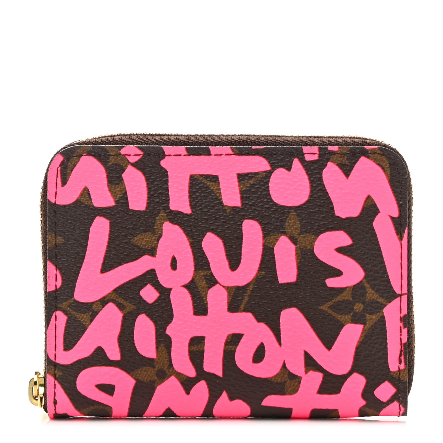 Monogram Graffiti Zippy Coin Purse Fuchsia