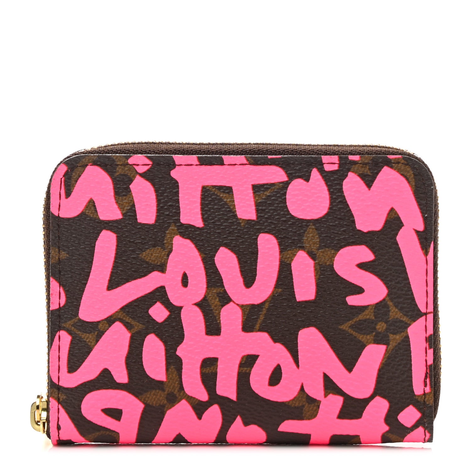 Louis Vuitton Monogram Graffiti Zippy Coin Purse Fuchsia 1 of 7