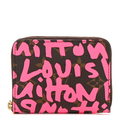 Louis Vuitton Monogram Graffiti Zippy Coin Purse Fuchsia 1 of 7