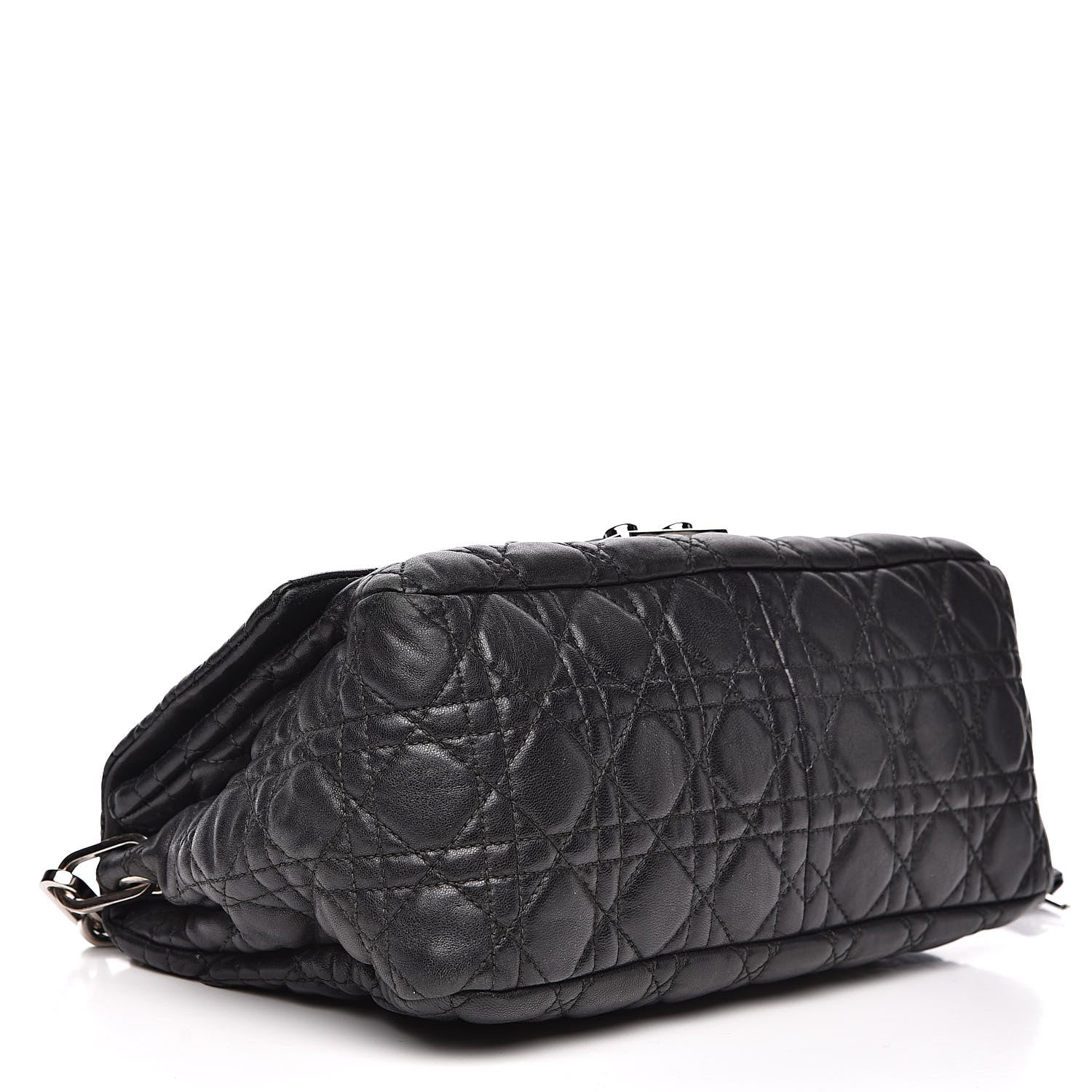 Christian Dior Lambskin Cannage New Lock Flap Black 4 of 16