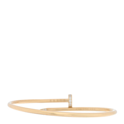 Cartier 18K Yellow Gold Diamond Small Juste Un Clou Bracelet 16 2 of 5