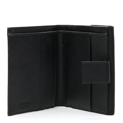 Prada Tessuto Nylon French Wallet Black 5 of 10