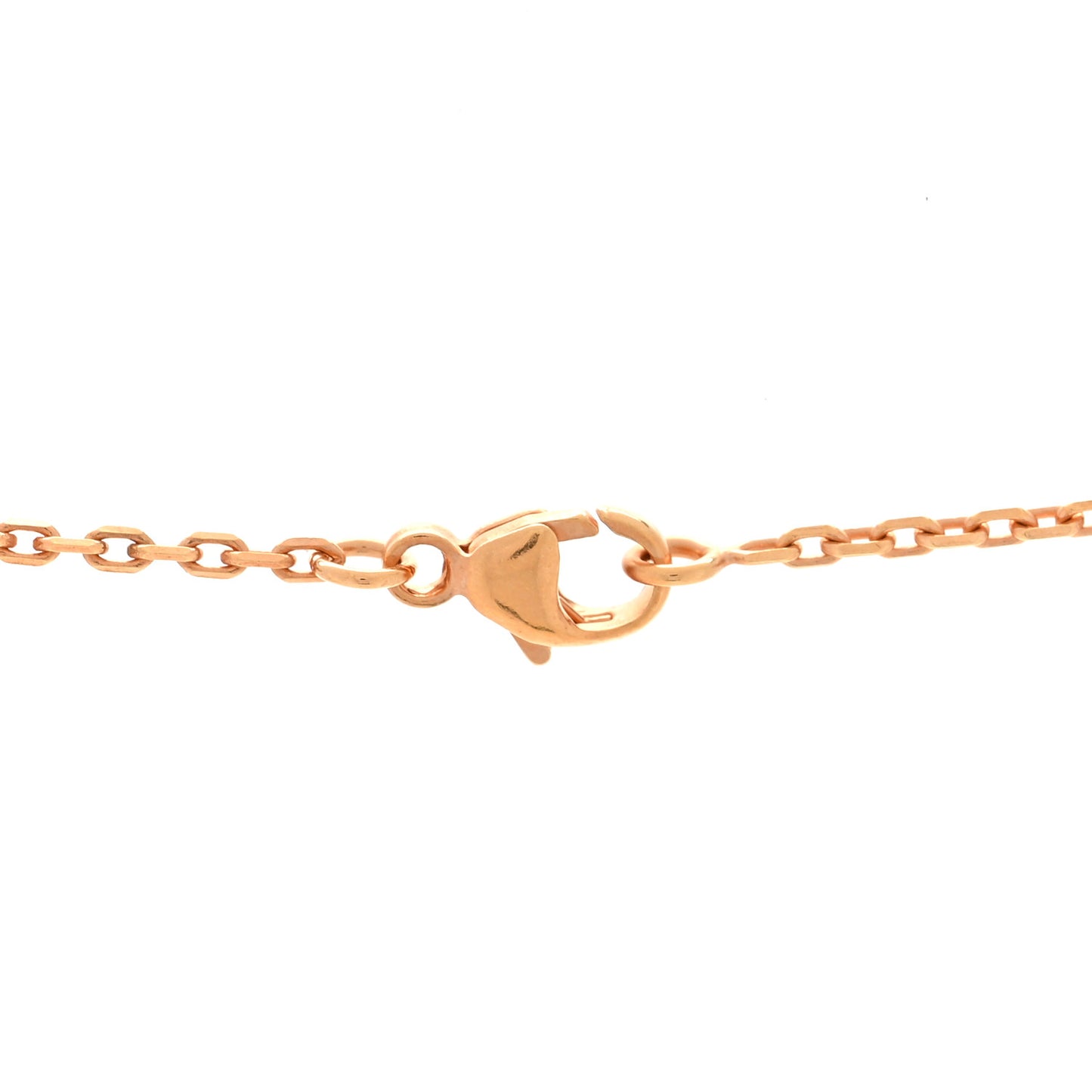 Lacquered Rose Gold Pop H Pendant Necklace Bleu Pastel