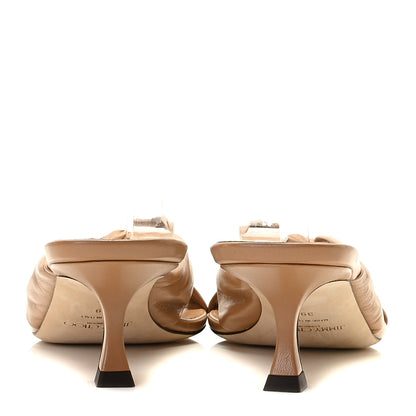 Jimmy Choo Nappa Avenue 50 Mules 39 Caramel 4 of 15