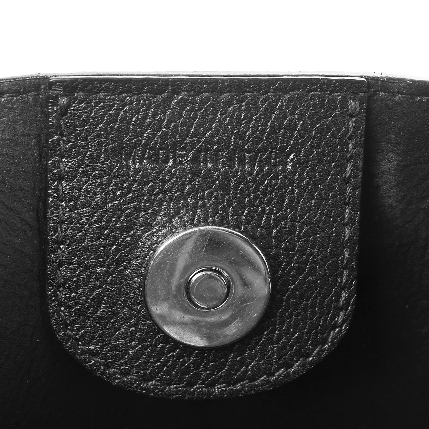 Grained Calfskin Small Blossom Tote Black