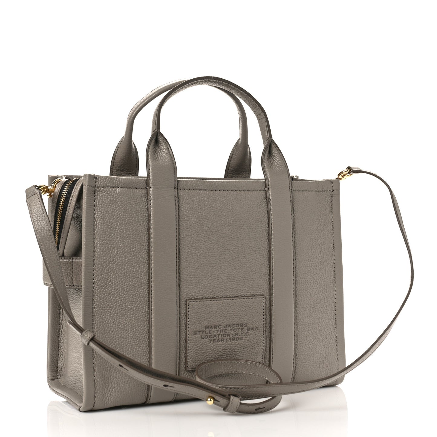 Grained Calfskin Medium The Tote Bag Grey
