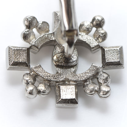 Chanel Crystal CC Earrings Silver 4 of 5
