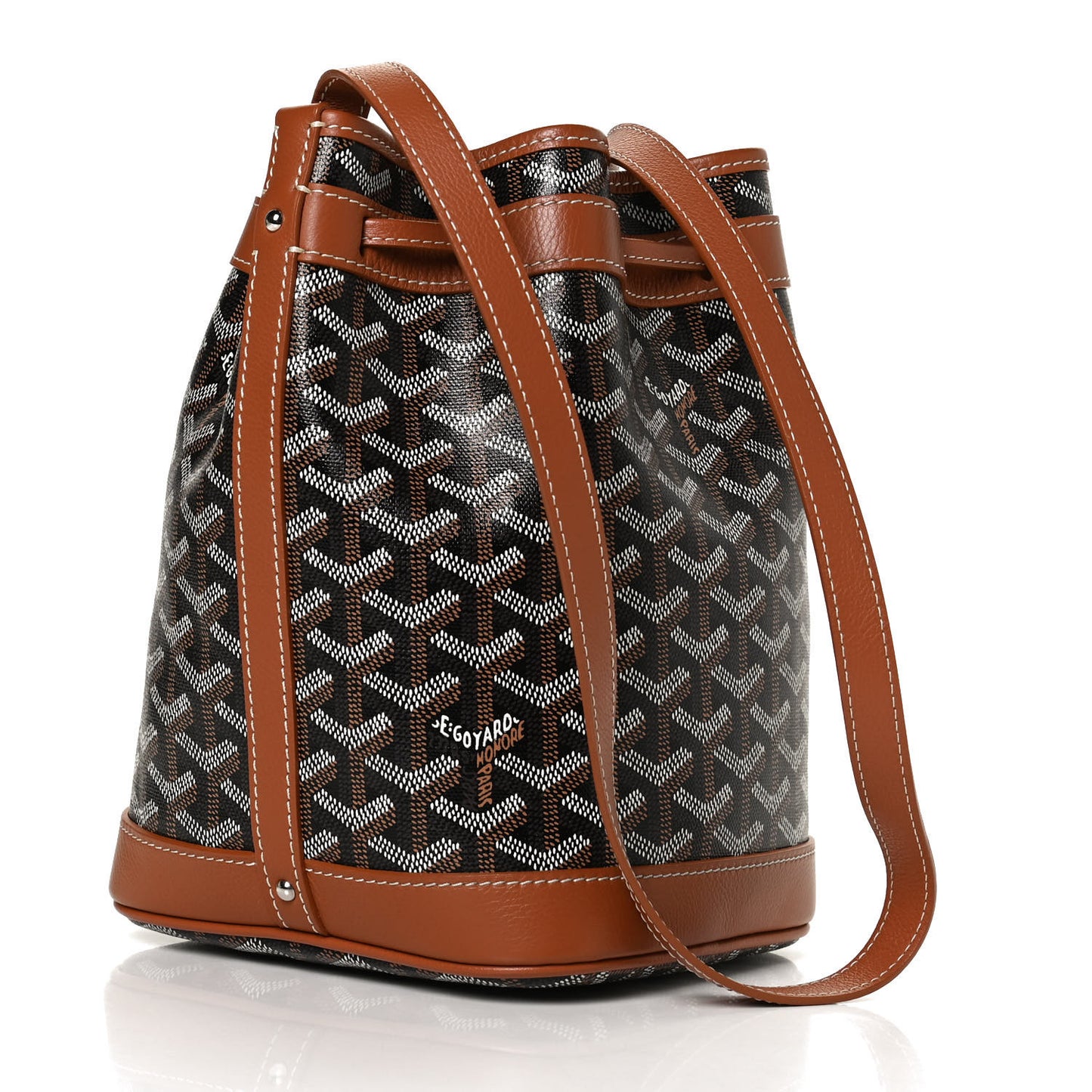 Goyardine Petit Flot Bucket Bag PM Black Gold