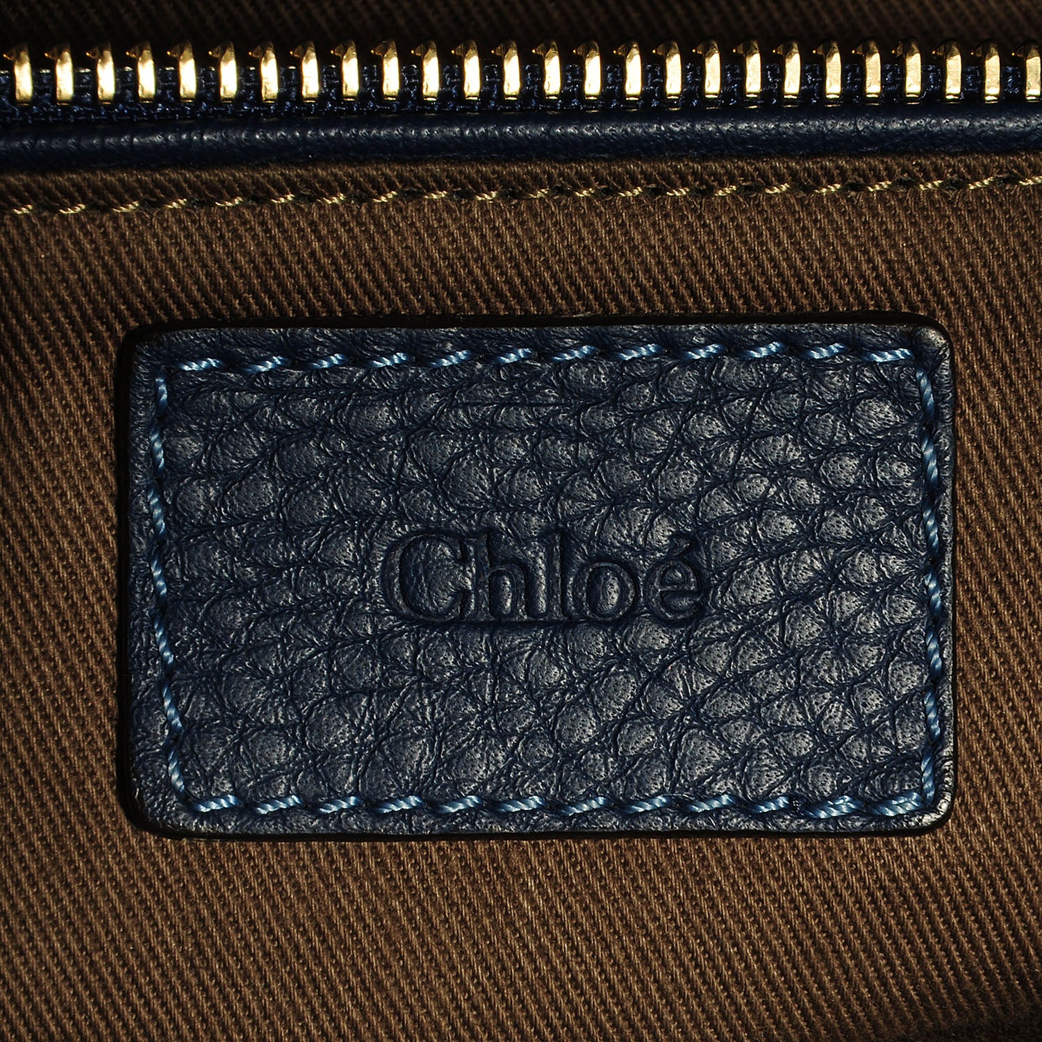 Chloe Calfskin Medium Marcie Round Crossbody Bag Royal Navy 8 of 12