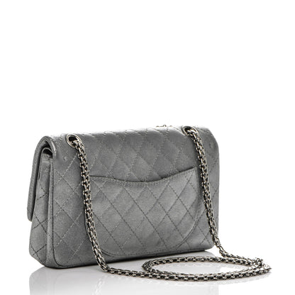 Chanel Metallic Calfskin Quilted Lucky Charms 2.55 Reissue 225 Flap Dark Silver 4 of 7