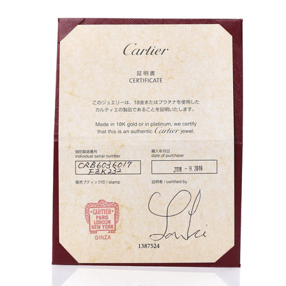 Cartier 18K Pink Gold 4 Diamond LOVE Bracelet 17 10 of 10