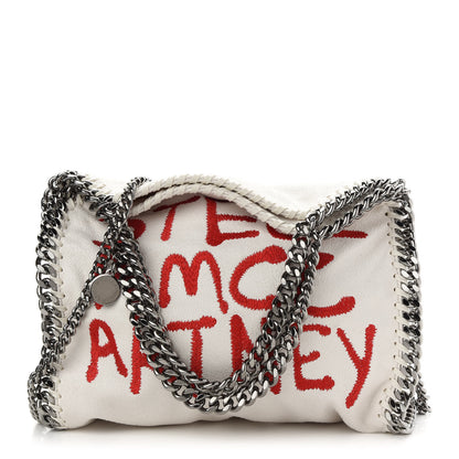 Stella McCartney Shaggy Deer Embroidered Ed Curtis Falabella Mini Tote Chalk 3 of 11