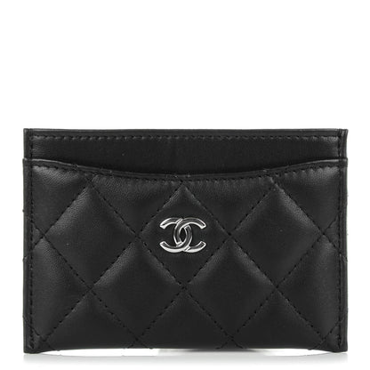 Chanel Lambskin Quilted Card Holder Black 1 of 8