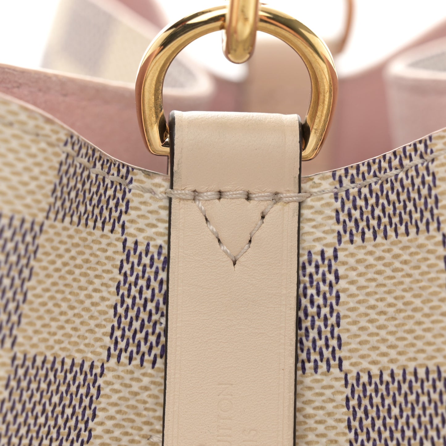 Damier Azur Braided Neonoe BB Pink