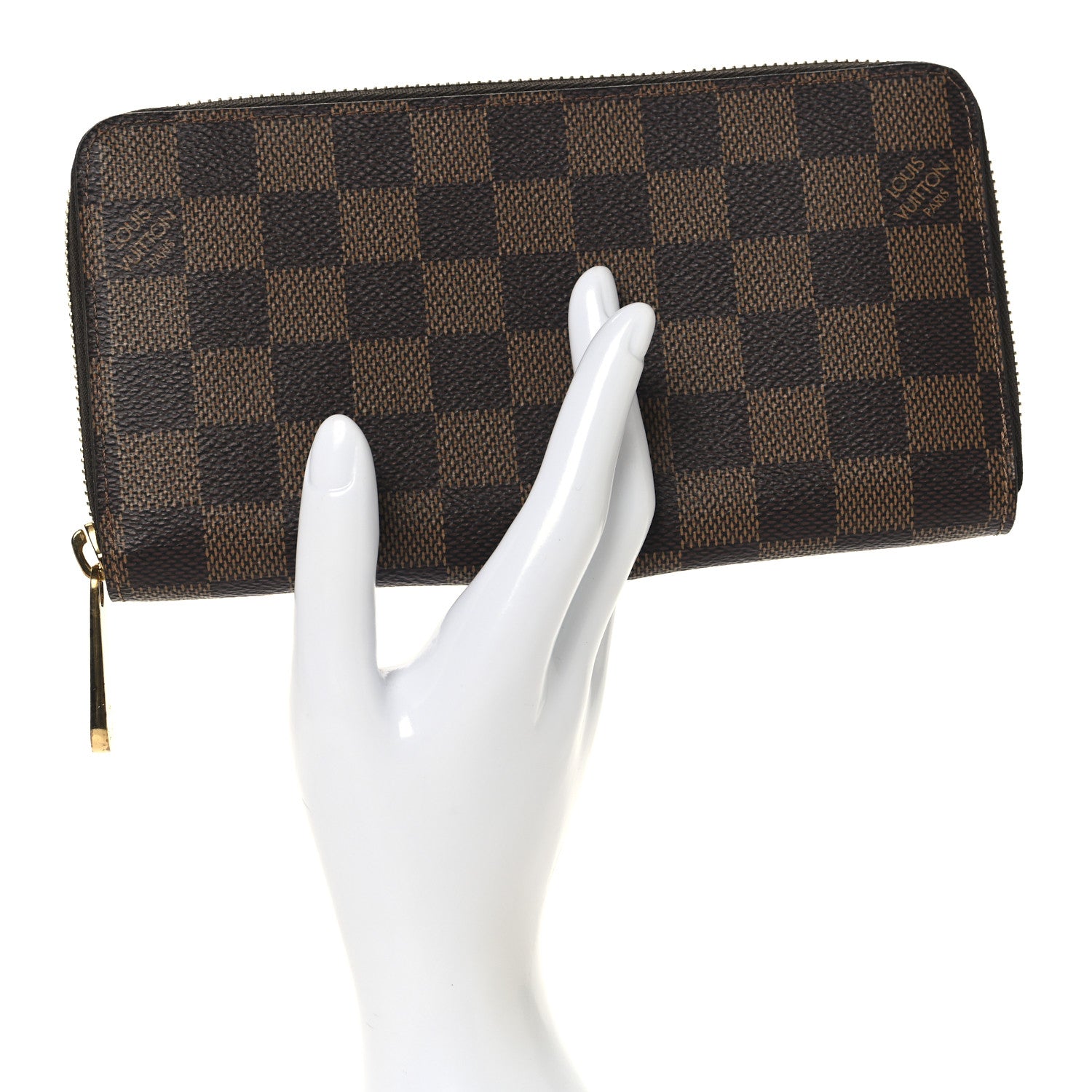 Louis Vuitton Damier Ebene Zippy Wallet 2 of 8