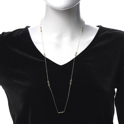 Tiffany 18K Yellow Gold Infinity Endless Necklace 2 of 5