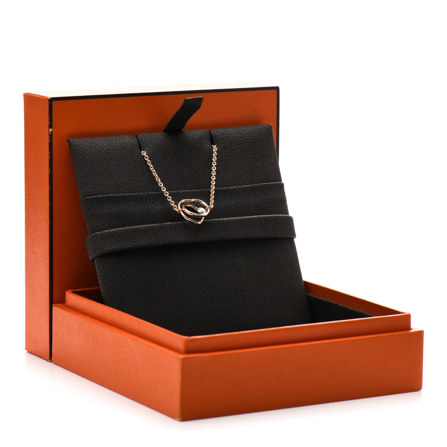 Hermes 18K Rose Gold Diamond TPM Vertige Coeur Bracelet ST 5 of 5