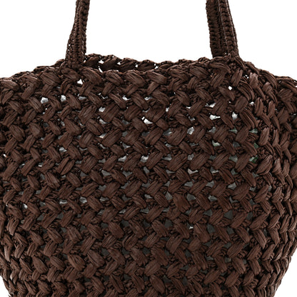 The Row Raffia Estelle Tote Bag Brown 7 of 9
