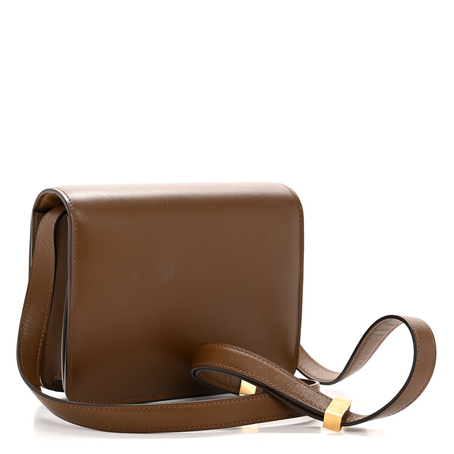 Smooth Calfskin Small Classic Box Flap Bag Camel